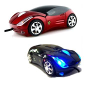 法拉利車型鼠標(biāo) 個(gè)性跑車鼠標(biāo)(紅，黃，藍(lán)，白）