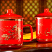 皇家精典龍鳳紅瓷對(duì)杯